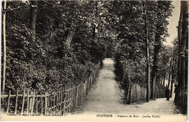 CPA Pontoise Dessous de Bois, Jardin Public FRANCE (1308701)
