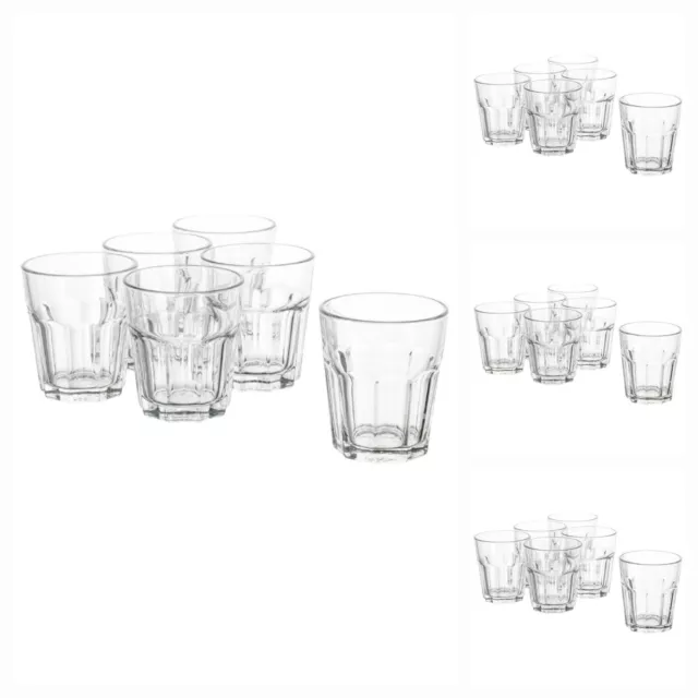 24x Ikea Pokal clear Glass  35cl Drink Capacity Hot and Cold Drinks Juice Milk