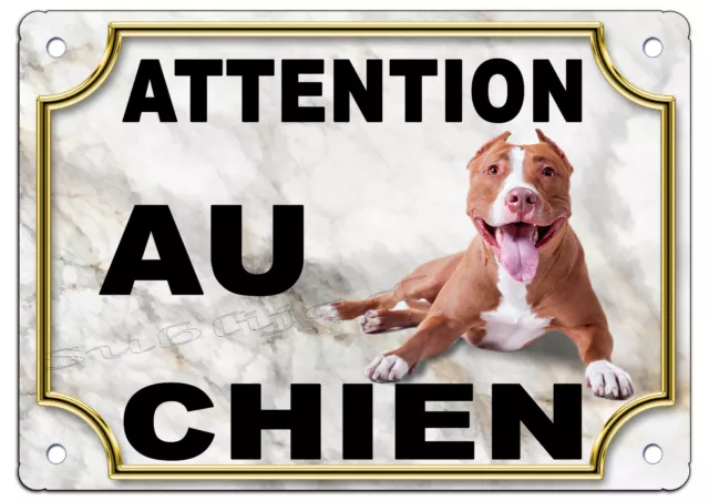 Plaque Aluminium Attention chien Beauceron humour vegan - Plaques Animaux/Plaques  Chiens - creosoleil