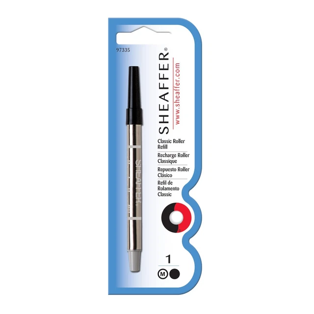 (1-Pack) - Sheaffer Classic Rollerball Refill, Black Ink, Medium Point, Single B