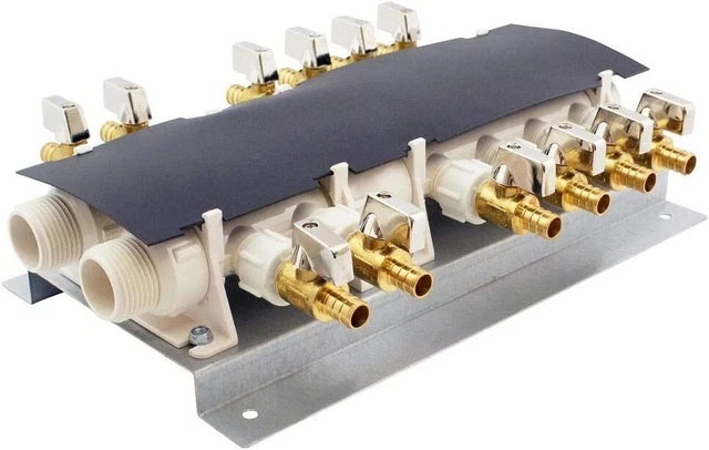 Apollo 6907912CP 12 Port Brass Valves PEX Manifold