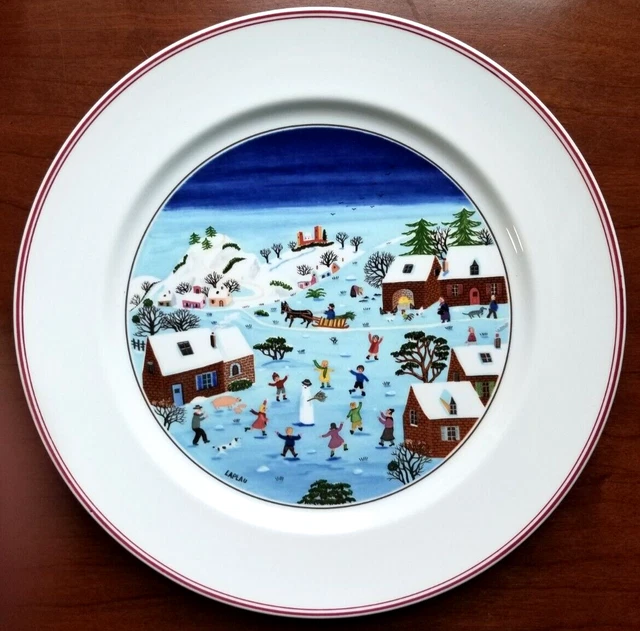 VILLEROY & BOCH NAIF CHRISTMAS DINNER PLATE Single $20.86