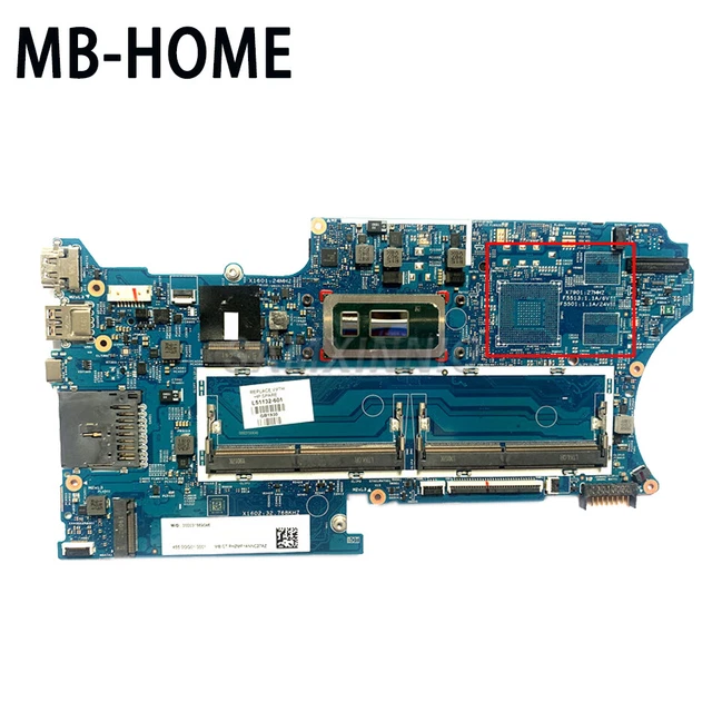 18742-1For HP X360 14-DH 14M-DH0001DX Motherboard 5405U i3 i5 i7 CPU mainboard