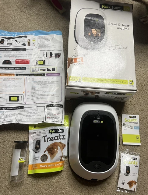 PetChatz HD: Two-Way Premium Audio and Video Pet Treat Camera for Parts READ