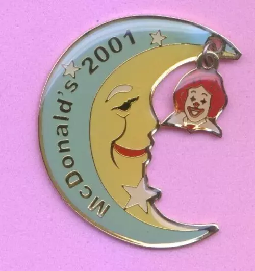 Mcdonald´s  Moon With A Ronalds Pin Pendant Very Rare