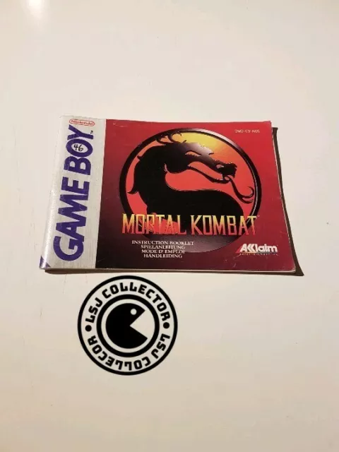 Mortal kombat  - gameboy - nintendo - notice NOE