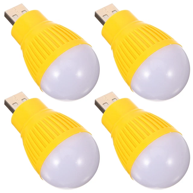 4 PCS SMALL USB Light Lantern Mini Emergency Lights Bedroom Bulb £5.59