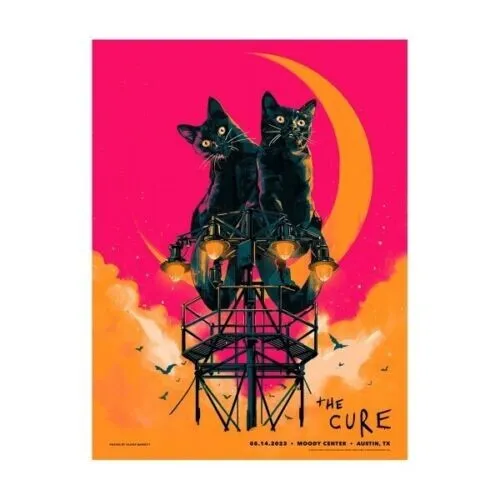 THE CURE AUSTIN TEXAS 5/14 2023 POSTER /900 MINT ROBERT SMITH MAY 14th Sold Out