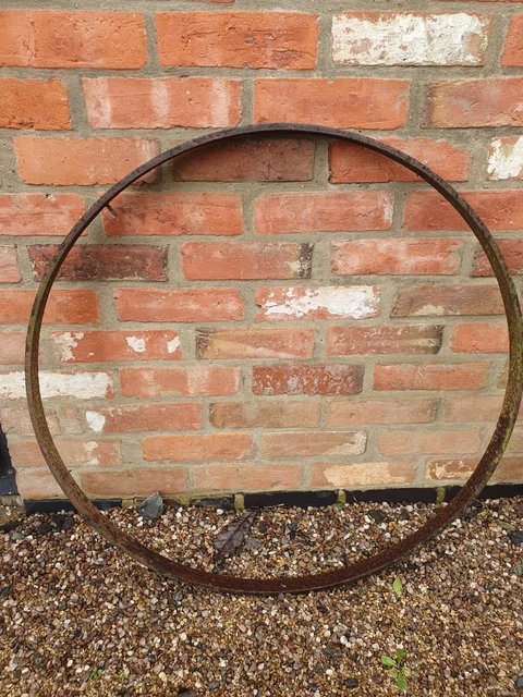 Wrought Iron Cart Wheel Rim ceiling light Flower Garland