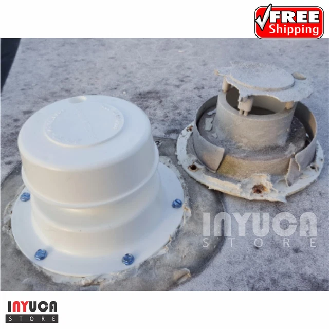 RV CAMPER TRAILER Motorhome Roof Vent Cap Pipe Plumbing Cover
