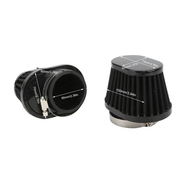 Filtro aria moto ad alte prestazioni, 55 mm, vestibilità universale
