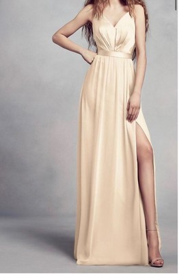 white by vera wang bridesmaid dress