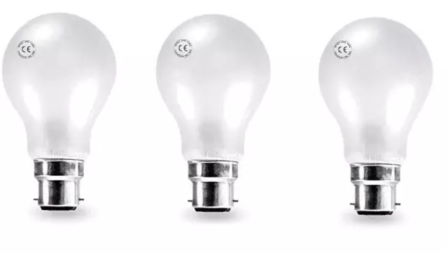 100w Glühbirnen LED 15w Äquivalent GLS B22 Bajonett Warmweiß Mattiert Glühbirnen x 3