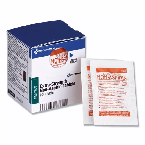First Aid Only Refill F/Smartcompliance Gen Cabinet, Non-Aspirin Tablets, 20 Tab