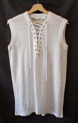 T-SHIRT M IRO IRO LONGUES MODÈLE MARVINA LIN BLANC & TROUS TAILLE S = 36/38 