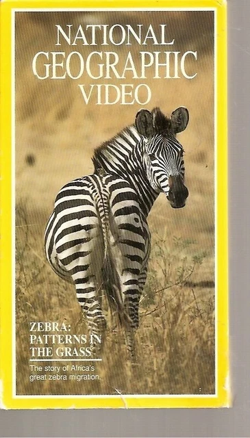 NATIONAL GEOGRAPHIC VIDEO Zebra: Patterns In The Grass (VHS 1992) $4