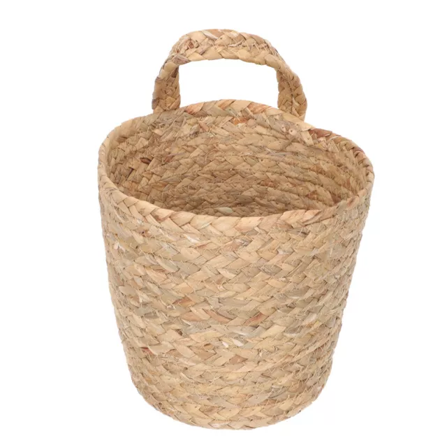 Hand-woven Wall Basket Hanging Storage Organizer-