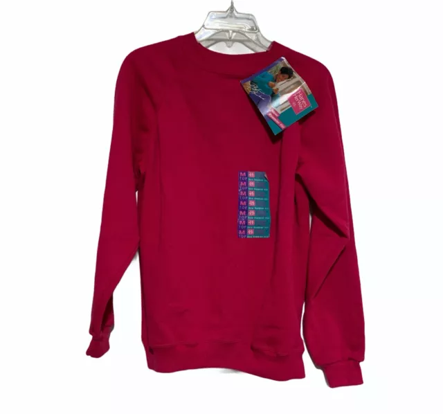 Women's Vintage 1992 Hanes Her Way Roomier Fit Crewneck Sweatshirt in Pink Sz Md