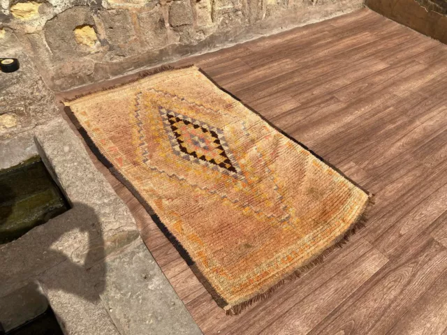 Unique 3x5 Hand made Carpet Moroccan Area Rug Berber Rug Old Carpet 3