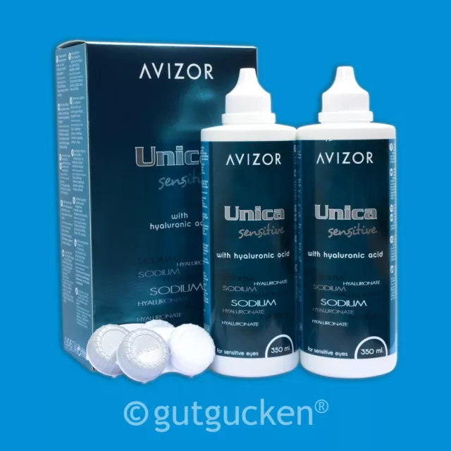 Unica Sensitive 2 x 350ml Pflegemittel All in One Kombilösung von Avizor