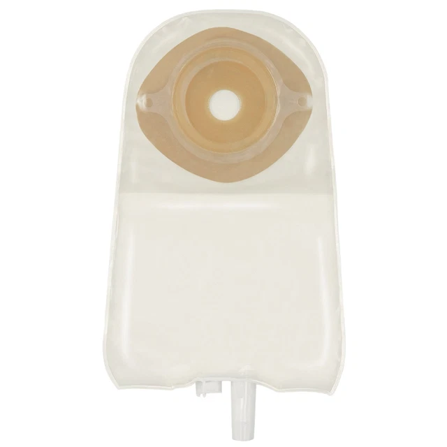 ActiveLife One-Piece Drainable Transparent Urostomy Pouch, 10 Inch Length, 1¾...