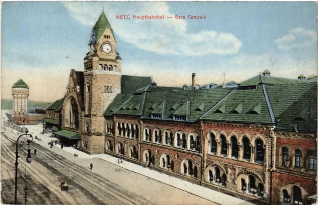 CPA AK METZ Central Station - Gare Centrale (393276)