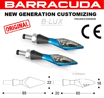 Barracuda BARRACUDA coppia frecce X LED B LUX NERE UNIVERSALI KAWASAKI Versys 650 2017 