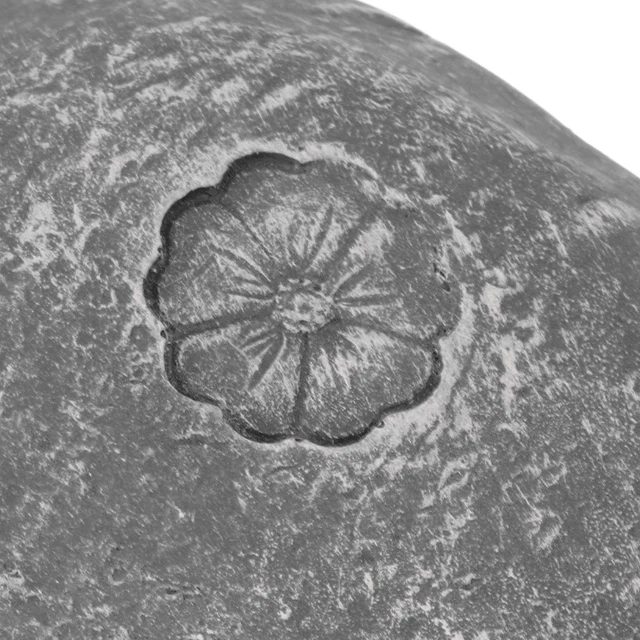 (Small Flower Stone Grey)Pet Memorial Stone Resin Special Shape Weatherproof