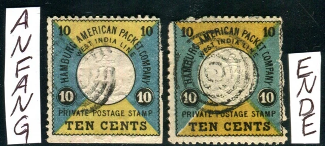 DR SEEPOST 1875 1-2 gestempelt TYPISCHE MÄNGEL (H1332