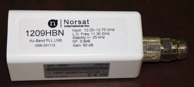 Norsat 1209HBN Ku-Band PLL LNB Input 12:25~12.75 GHz