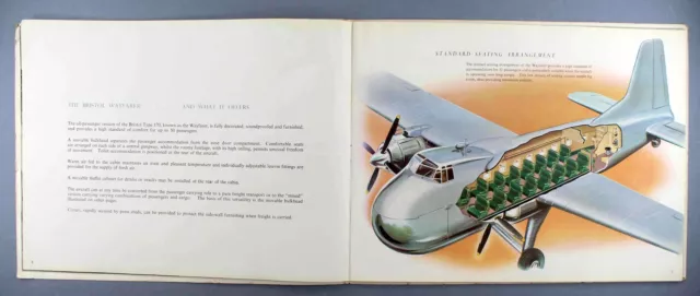 Bristol Type 170 Fantastic Large Manufacturers Sales Brochure Cutaway Seat Maps