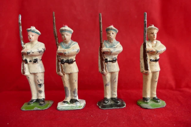 Plomb creux 3 Marins - Soldat plomb creux Marine Française WWI - 50mm