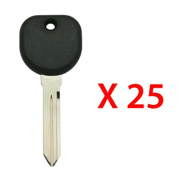 New Uncut Blank Chipped Transponder key Replacement for GM PK3+ B99 (25 Pack)