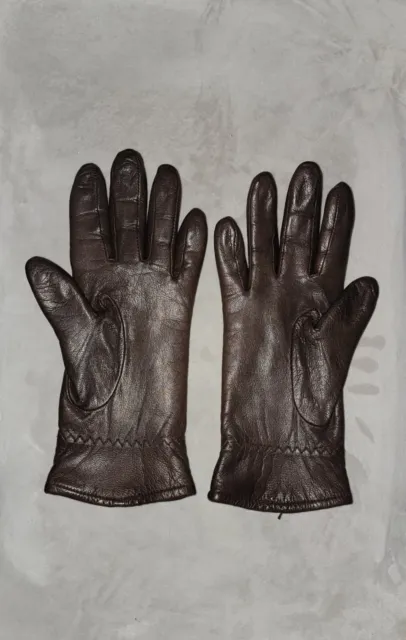 Fownes Vintage Brown Genuine Leather Women's Gloves