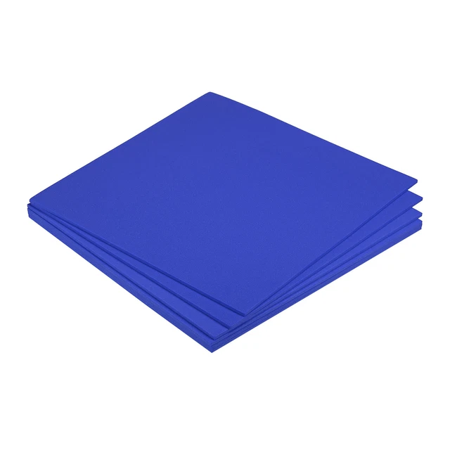 EVA Schaumstoffblätter blau 9,8 Zoll x 9,8 Zoll 3 mm dick Handwerk Schaumstoffblätter 6er Pack