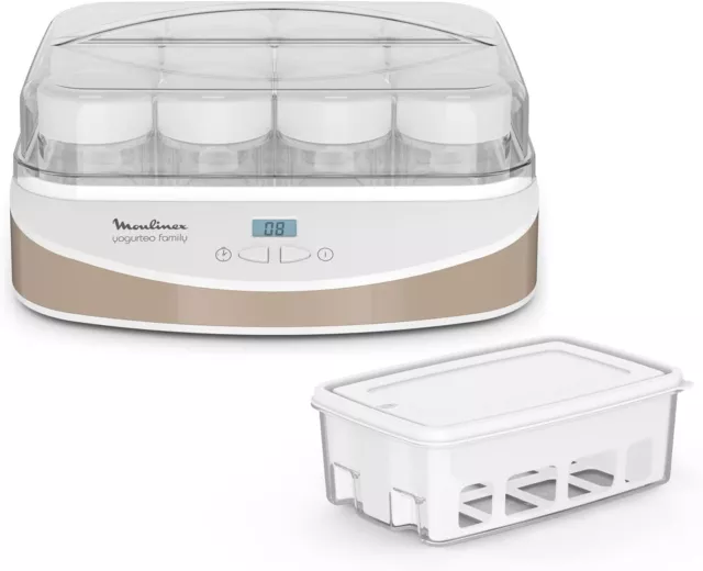 Yaourtière 12 pots Moulinex Yogurteo Family 1 Bac de Fromage blanc Neuve Cerclée