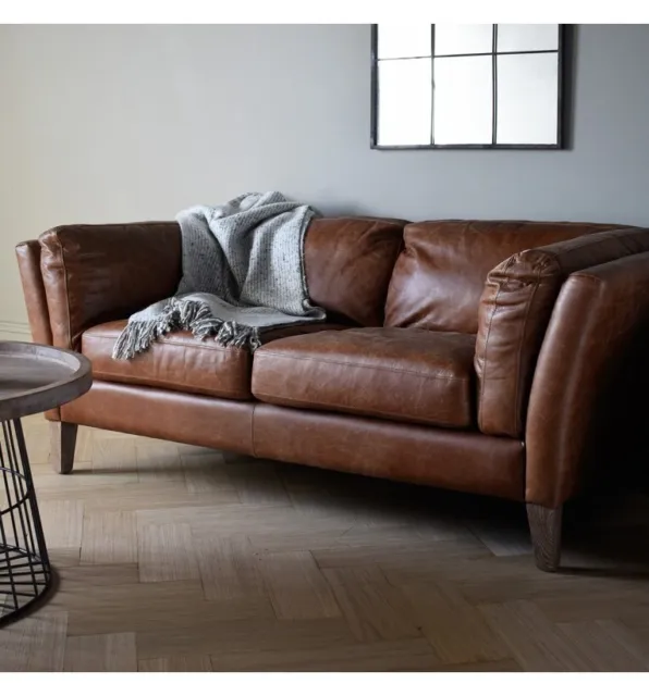 Ebury 2 Seater Sofa - Brown Leather