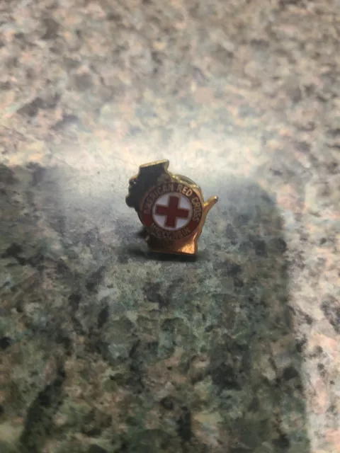 American Red Cross ARC Pin Wisconsin Bin