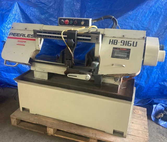 Peerless Horizontal Band Saw, HB 916-U    1" BLADE VISE ANGLES