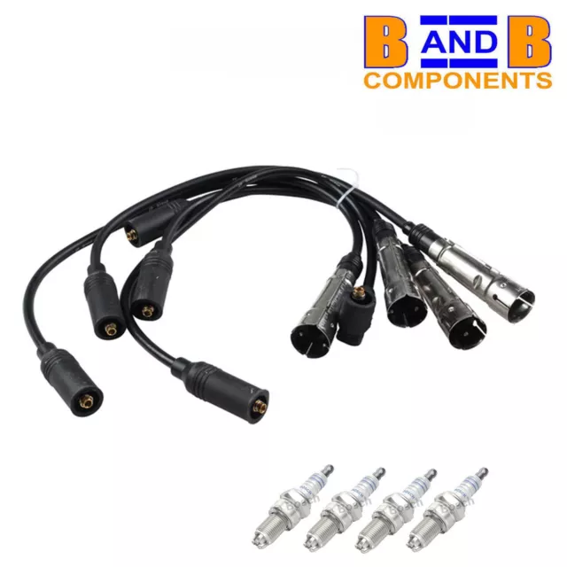 Ignition Lead Set + Bosch Spark Plugs Vw Golf Mk2 Mk3 C431