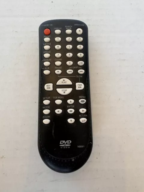 WORKS Funai Magnavox Sylvania Sanyo OEM DVD Remote NB091 EUC DP170FX4 MDV2400F7