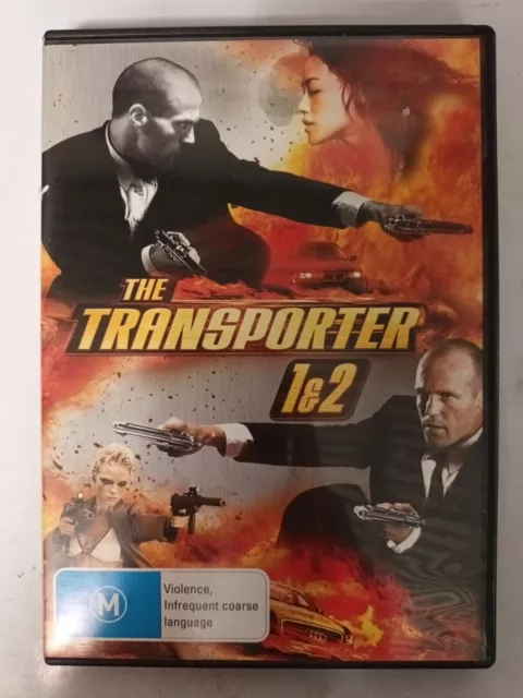 The Transporter 1 & 2 (DVD, 2012) 2 Movies 1 Disc Jason Statham R4 cq398
