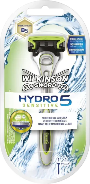 Pack Rasoir WILKINSON Hydro 5 Sensitive + 1 Recharge de lame Gillette Fusion 5*