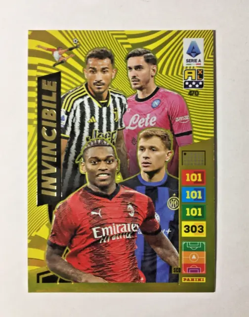 CALCIATORI 2023-24 Panini ADRENALYN -Card TOP PLAYER 470 - INVINCIBILE