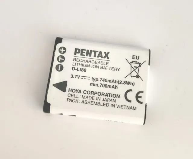 Original PENTAX D-li92 Batería Celda