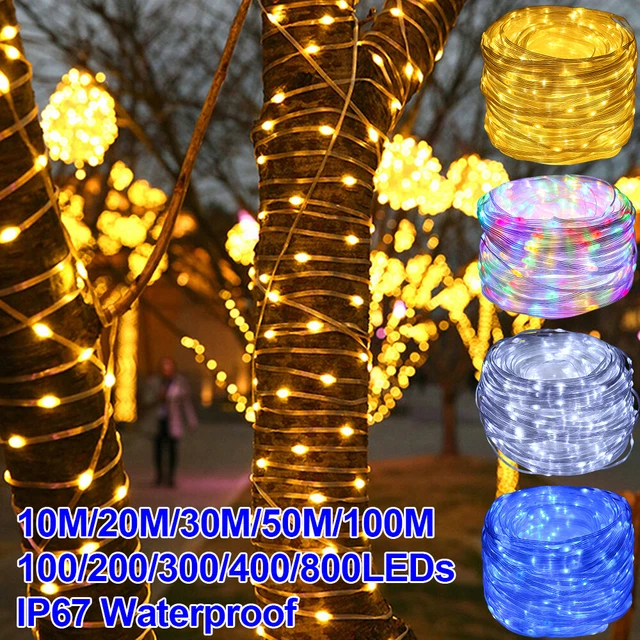DIY 10/20/50/100/200LED Micro Copper Wire Fairy String Lights Home Xmas USB Plug