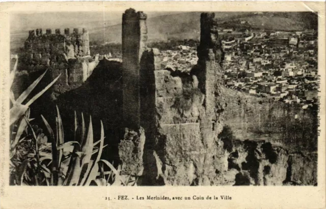 CPA AK MAROC FEZ - Les Merinides, avec un coin de la Ville (219159)