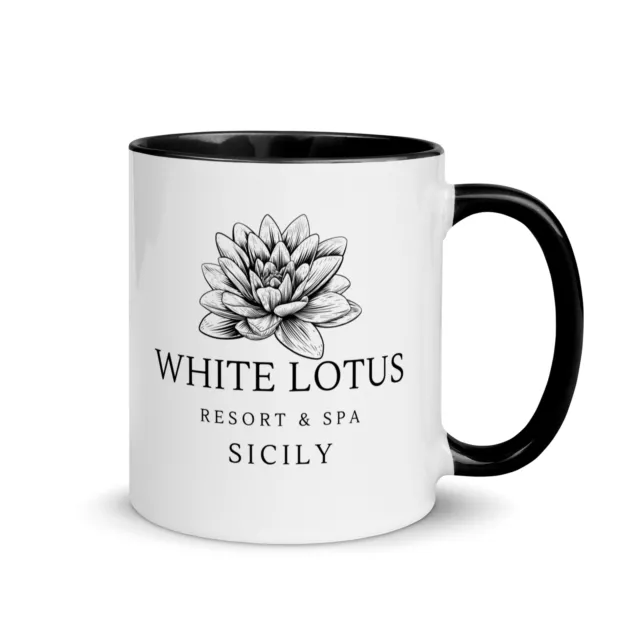 White Lotus Resort and Spa Sicily Coffee Mug White Lotus Fan Mug