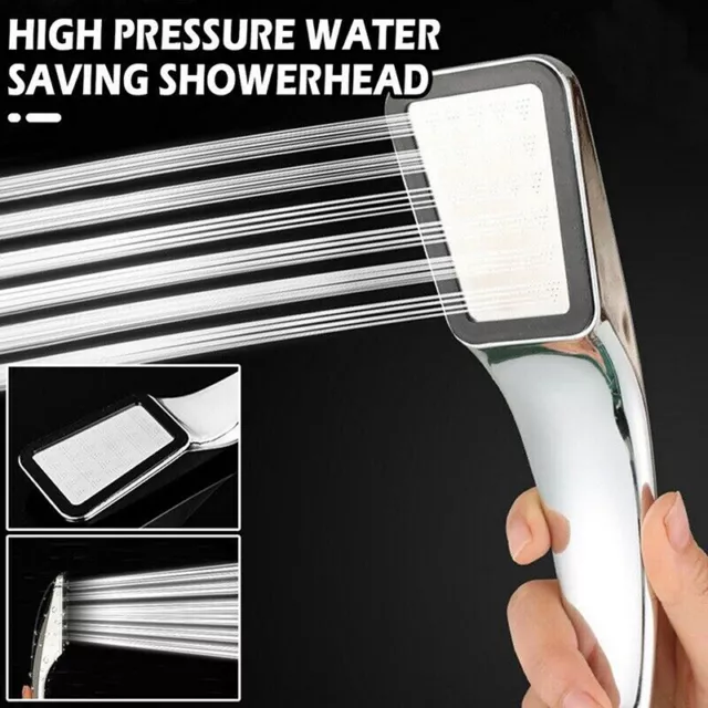 300 Hole Shower Head High Pressure Hand Hold Water Saving  Bathroom Accessories