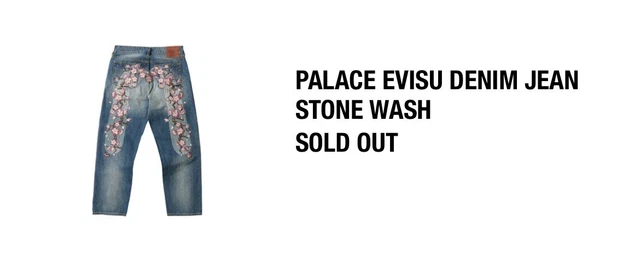 36 PALACE EVISU Denim Jean Stone Wash パレス エヴィス デニム